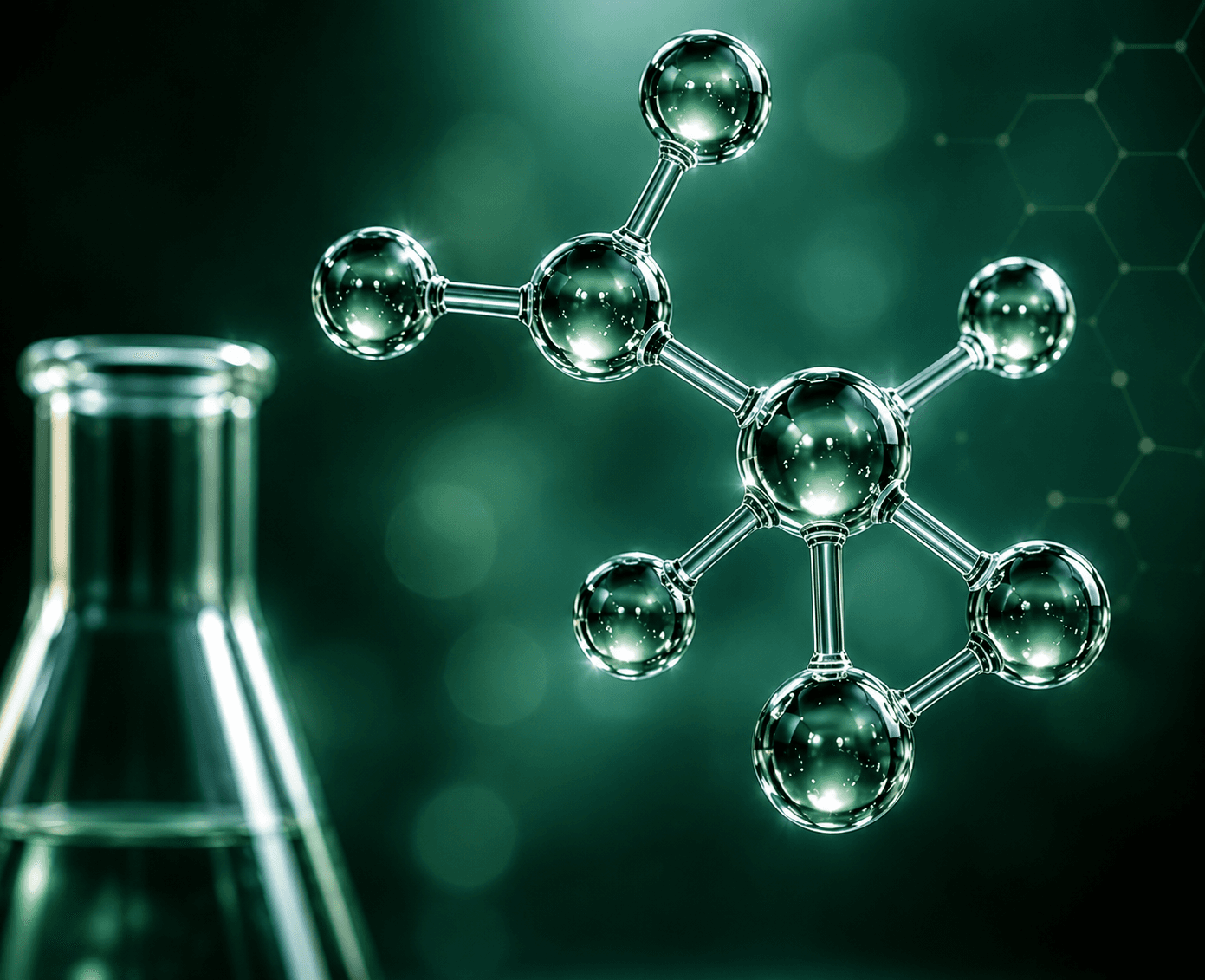 Biopharma molecular render