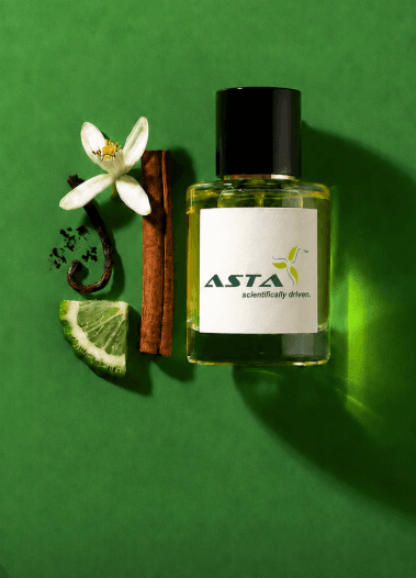 Fragrance serum, cream and botanicals