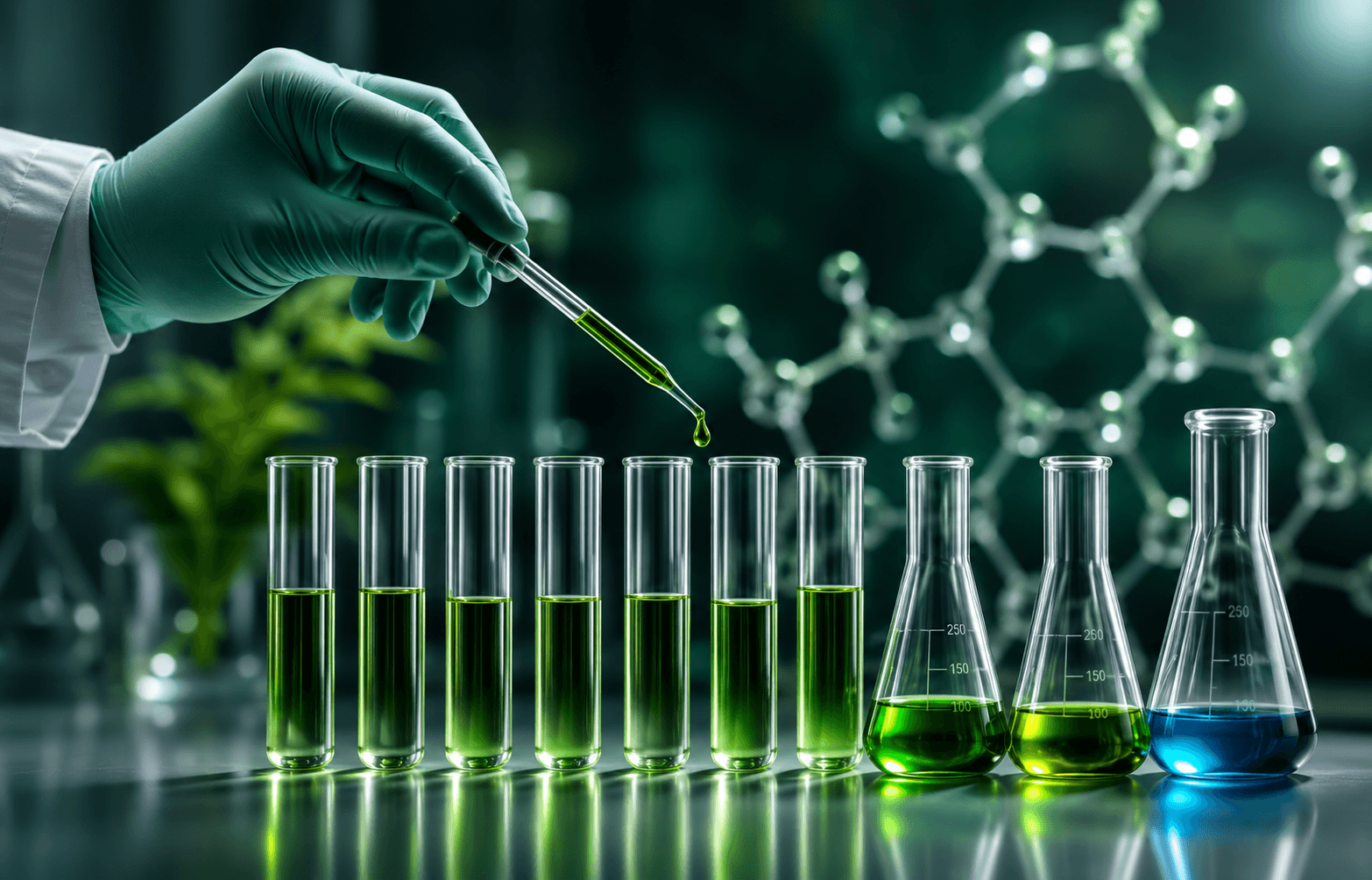 Pipette + test tubes