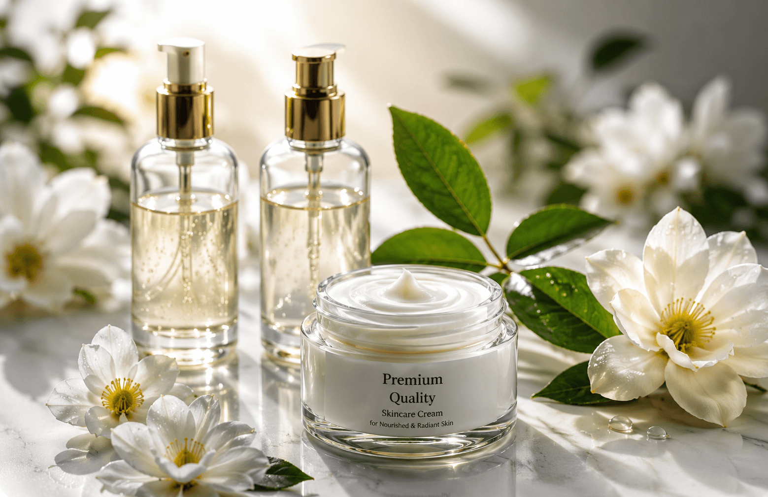 Cosmetic serums + cream